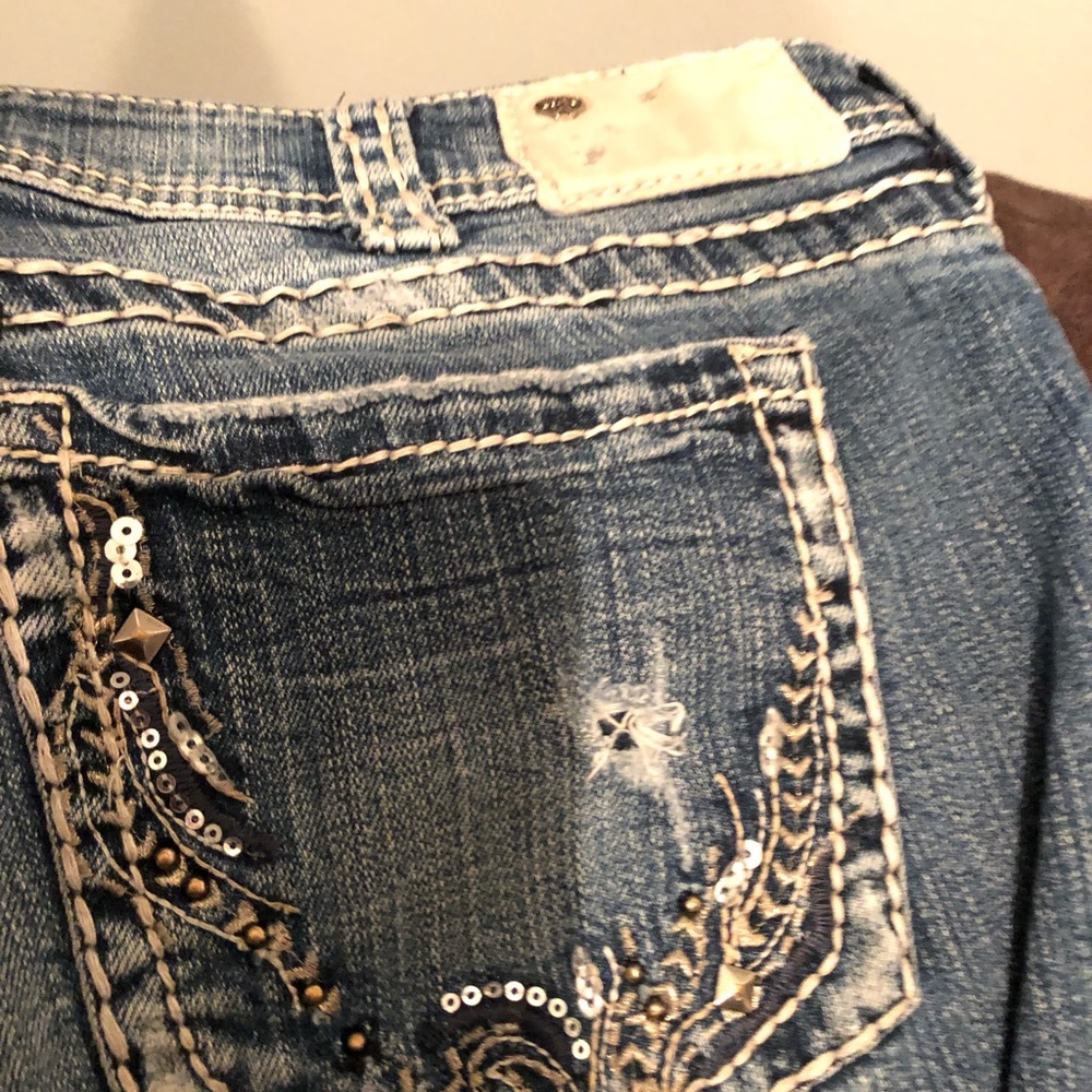 Silver Jeans Suki with Studs and Sequins Bootcut